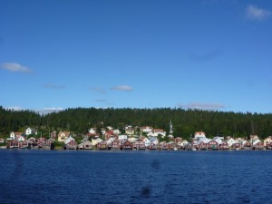 Een dorpje op het eiland "Ulvön" (Hoga Kusten)